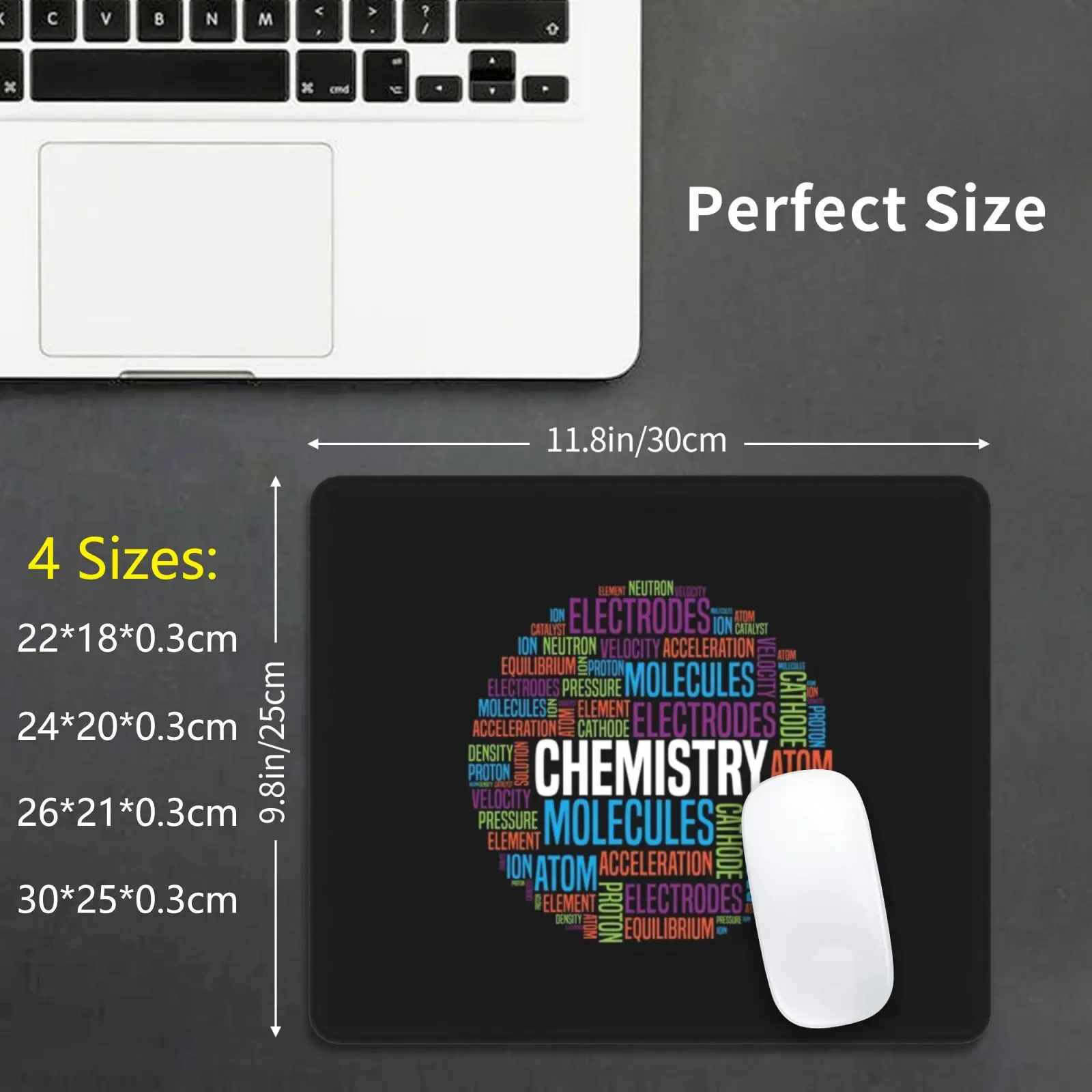 Chemist Chemistry Teacher Student Professional Gift Mouse Pad DIY Print Cushion Chemistry Terms Chemistry