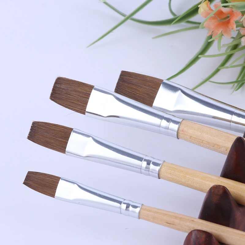 

Watercolor Brushes Set Nylon Hair Painting Brush 12Pcs Variety Style Short Rod Oil Acrylic Painting Brush Pen Art Supplies