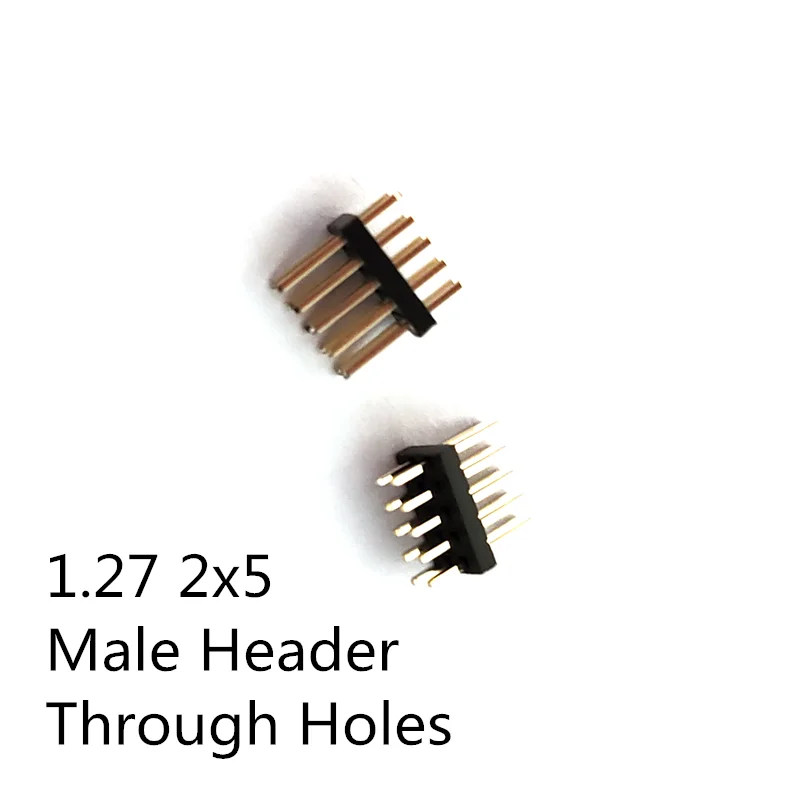 Lot 5 Connecteurs IDC FC 2x5 Broches 1,27 Mm Pas Double Rangée Droit – Header Éjecteur Pour PCB Et Breadboard