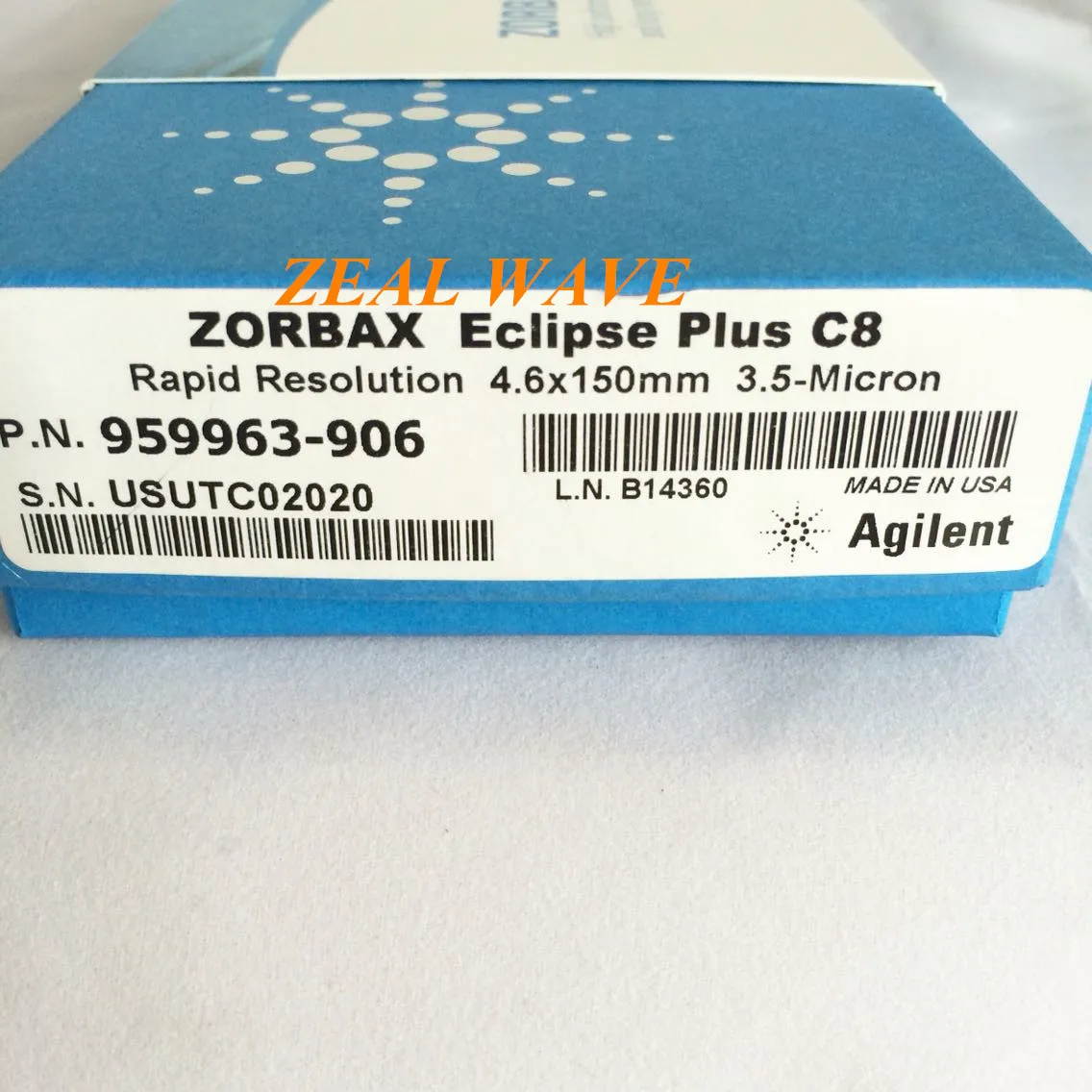 

959963-906 Agilent Column Eclipse Plus C8 4.6x150mm 3.5um