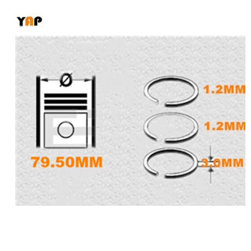 New Engine Piston&Piston Ring Set FOR FIT TOYOTA Corolla Avensis Celica Matrix 1ZZFE 1ZZ DOHC 1.8L 16V  L4 +0.50 1998-2008