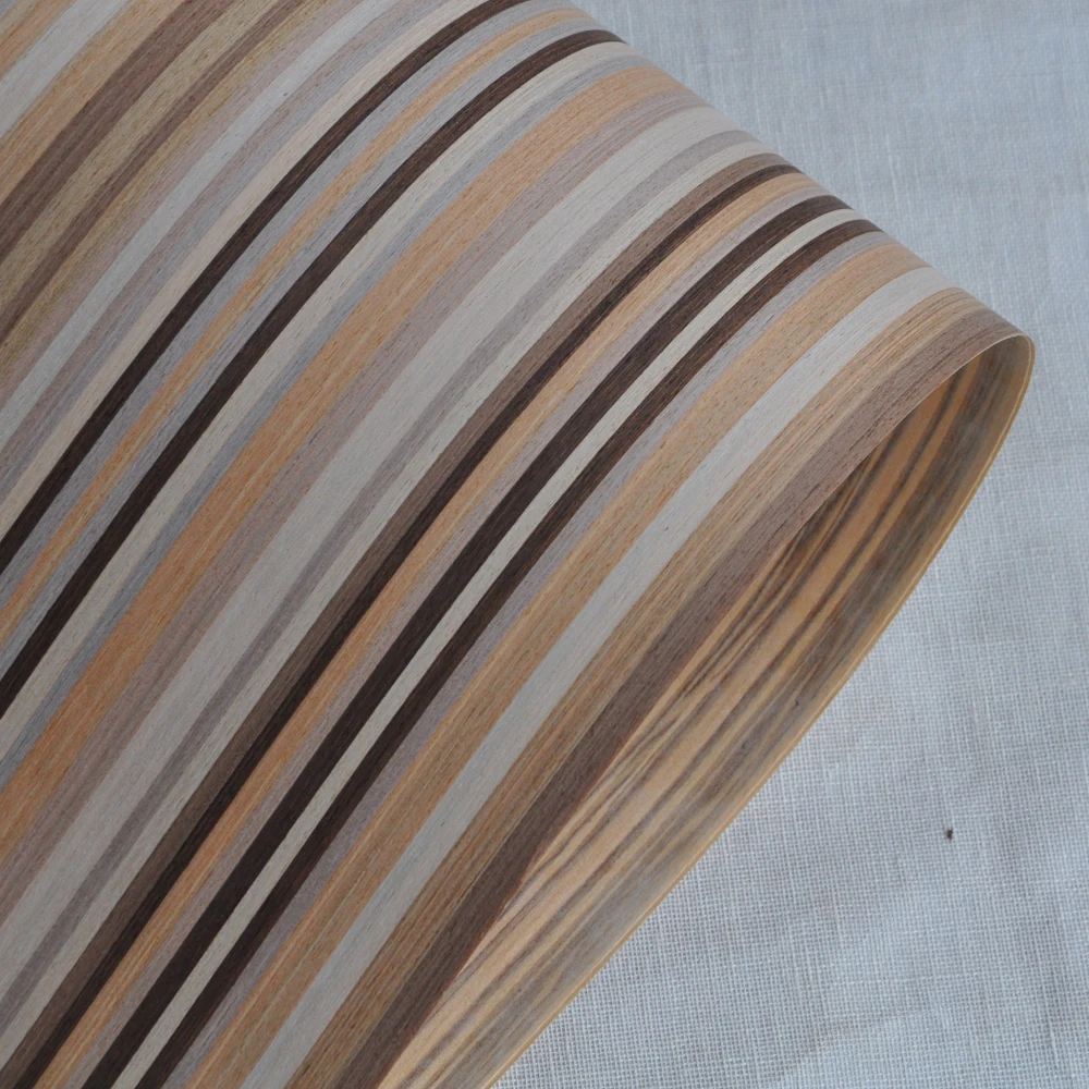 New Design Special Stripe Engineered Wood Veneers Size 250x58CM Boat Decking Guitar