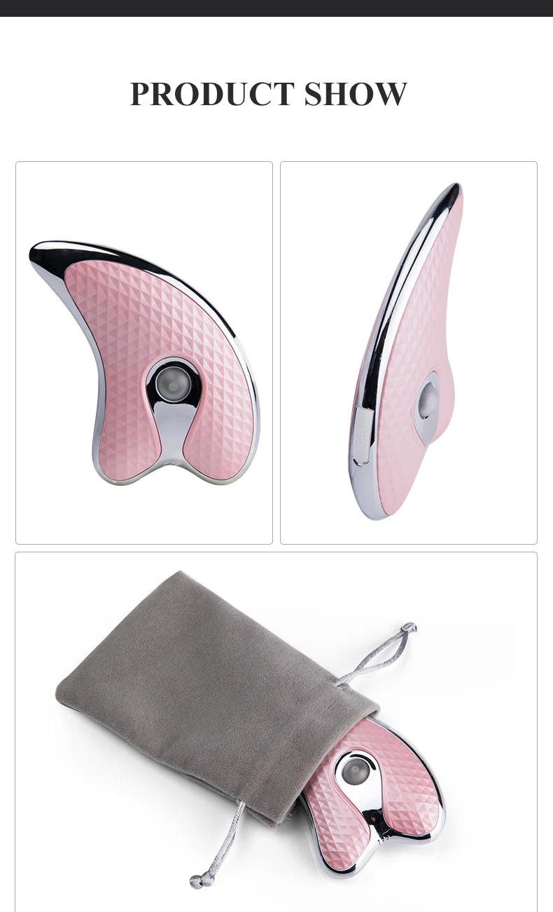 Hot Female Shaving Electric Little Dolphin Micro-current Induction Heating Massage Facial Lifting and Firming Beauty Device