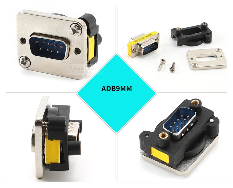 10 шт., разъем типа D DB15 штекер-гнездо