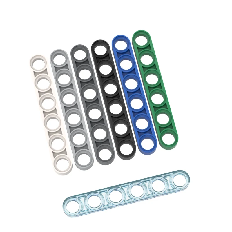 30PCS 32063 Liftarm Thin 1 x 6 Bricks Toys For Technical MOC BuildingsĀ Blocks Compatible High-Tech Gift