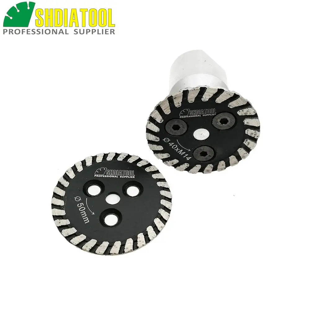 DIATOOL 1 cái Hot ép mini kim cương lưỡi với removable M14 dài mặt bích và 1 cái lưỡi