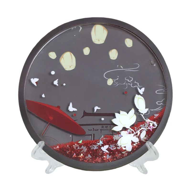 Anime Tian Guan Ci Fu Huacheng Transparante Drijfzand Coaster Decoratie Creatieve Decoratie Gift