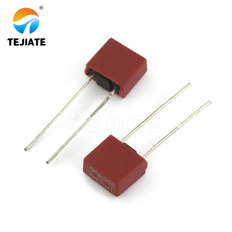 10PCS 392 Square Fuse T0.5/1/1.25/2/2.5/3/4/5/6.3A 250V  Commonly Used Power Fuses Assorted Slow Blow Fuse LCD PCB Matched