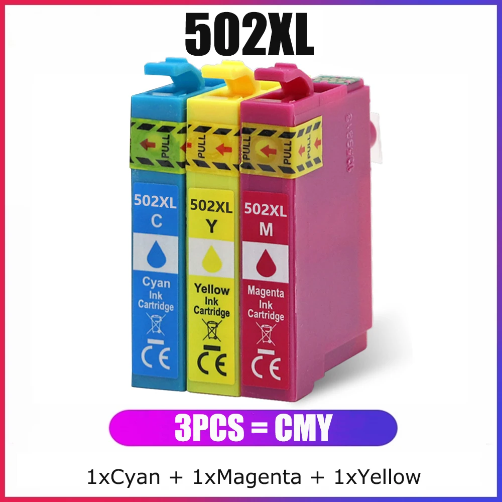 Cartuchos de Color YC 502XL 502 XL, compatibles con Epson Expression Home XP5100 XP5105 XP5115 Workforce WF2860D WF2860DWF WF2865DWF