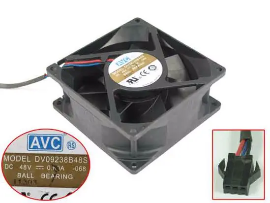 

AVC DV09238B48S 068 DC 48V 0.60A 90x90x38mm 3-Wire Server Cooling Fan