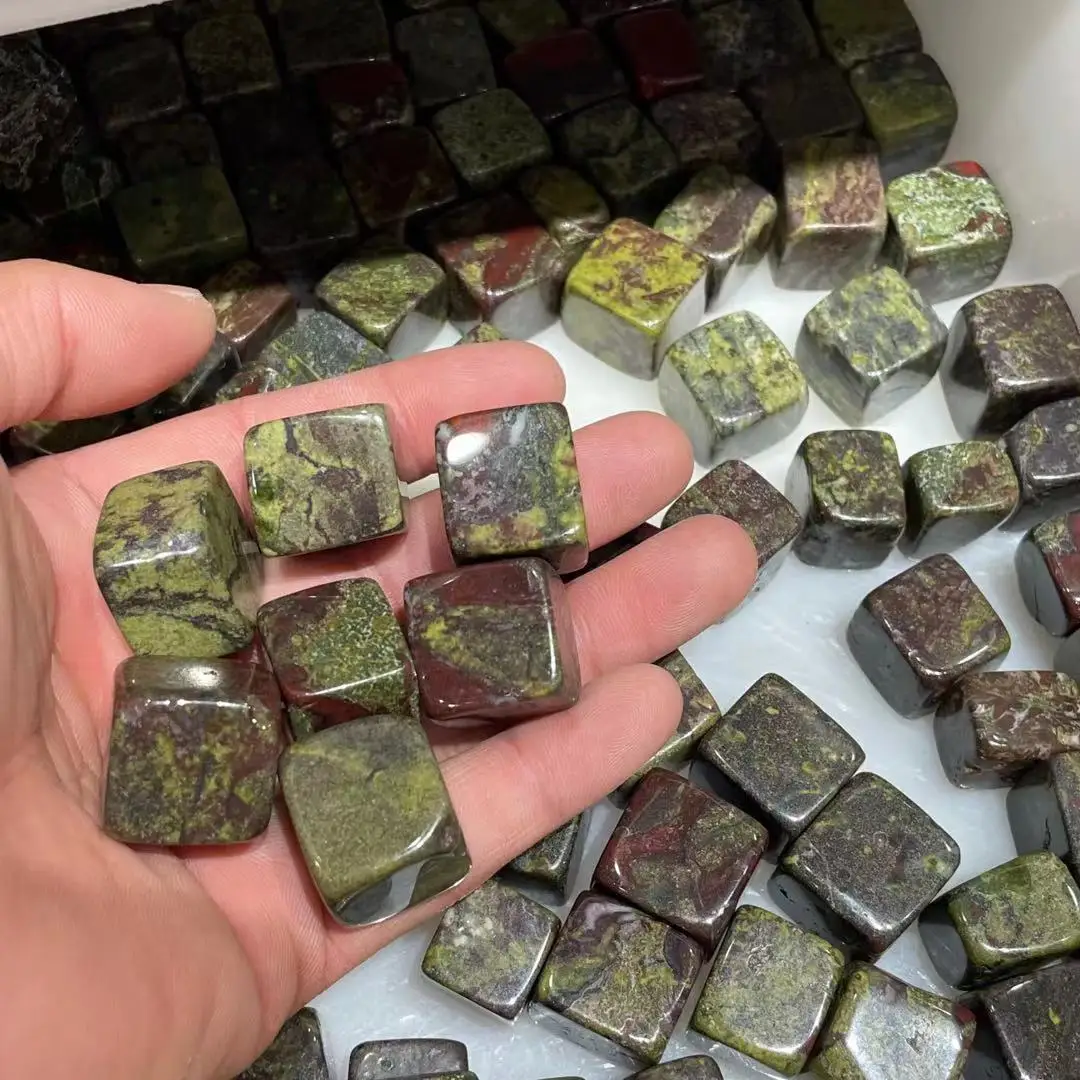 100-1000g Natural square dragon's blood stone square gem jewelry