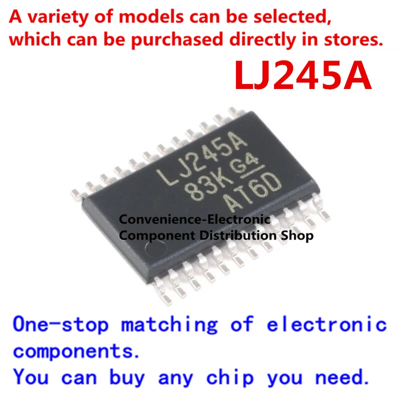 5PCS/PACK LJ245A SMD 74LVC4245 SOP SN74LVC245APWR SN74LVC4245APWR TSSOP logic integrated circuit bus transceiver chip converter