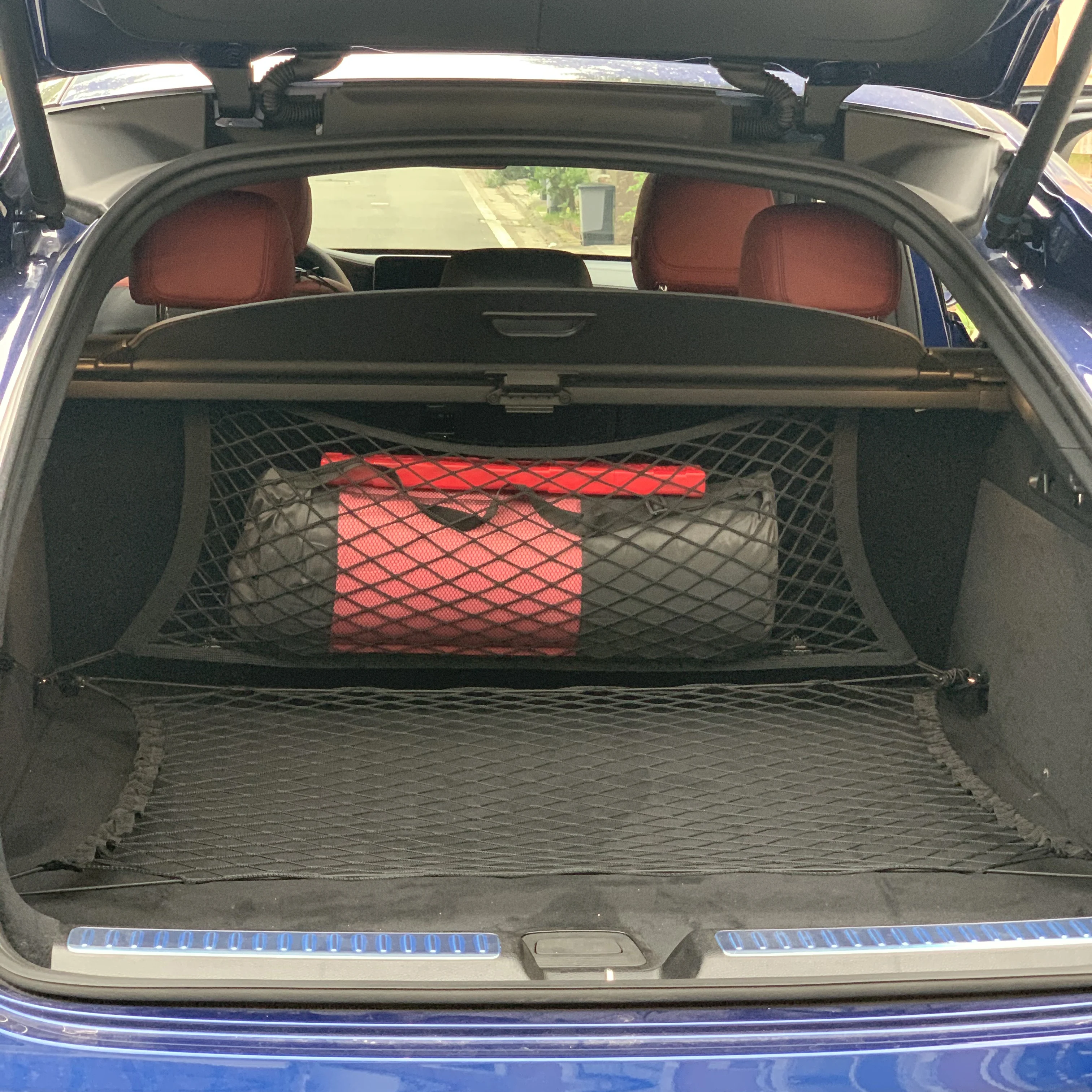 Car Rear Cargo Trunk Storage Organizer Net For Porsche 911 918 Cayenne Macan Panamera Cayman Carrera Boxster