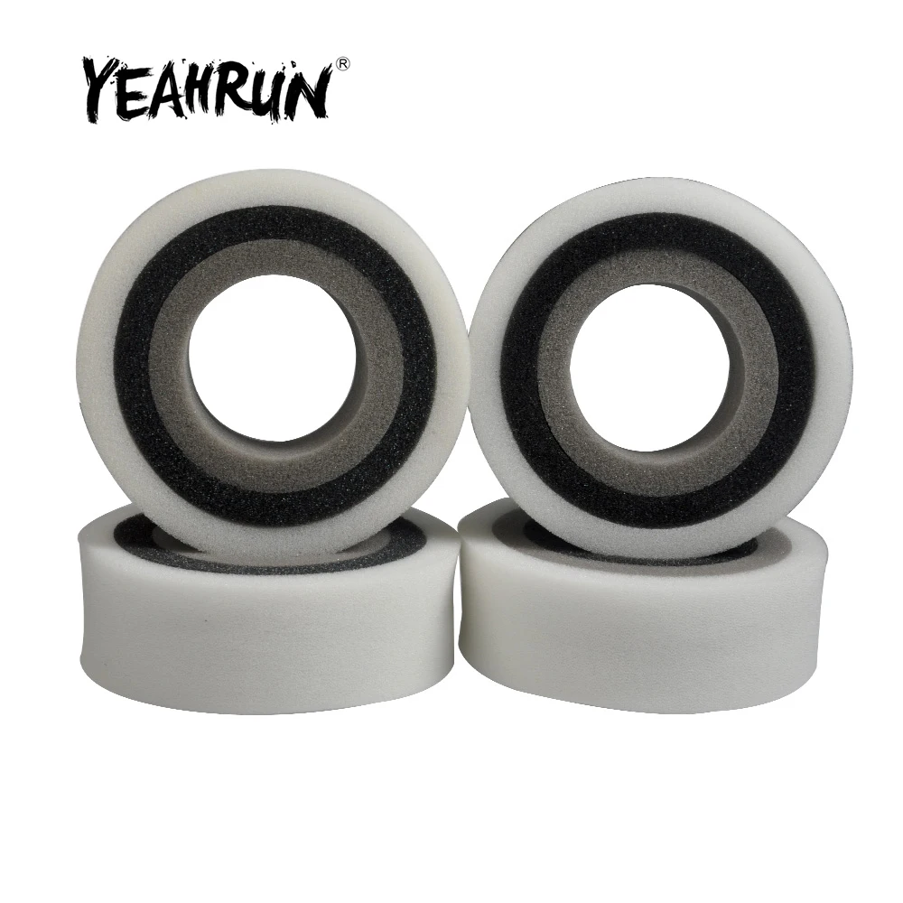 YEAHRUN 2/4 sztuk 55 ~ 119mm wstaw gąbka piankowa dla Axial SCX10 90046 TRX4 1/10 zdalnie sterowany samochód gąsienicowy ciężarówka 1.9 cal opony do