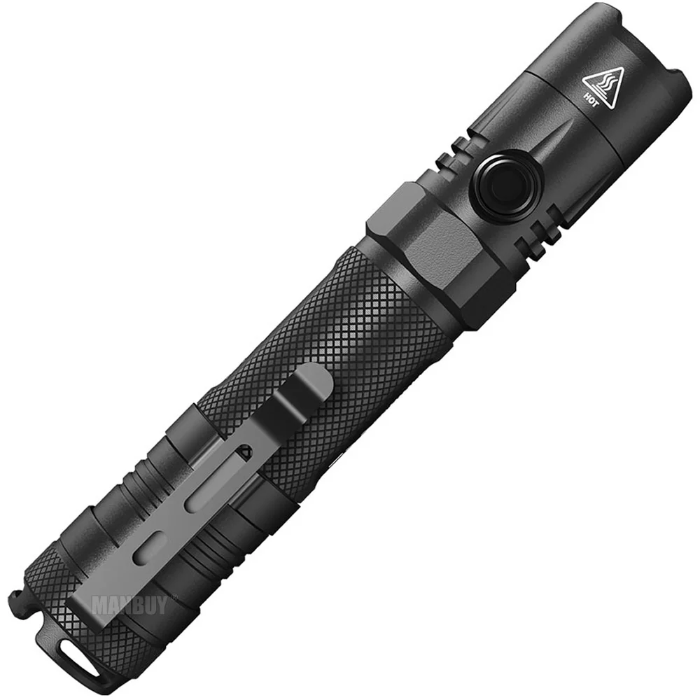 2024 NITECORE MH10v2 Outdoor LED Flashlight TYPE-C Rechargeable Torch NL2140 4000mAh Battery + NTR10 Tactical Ring Wholesale