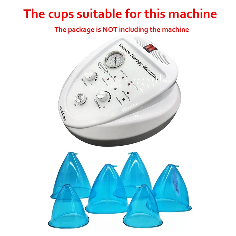 2Pcs 21cm King Size Vacuum Suction Blue XXL Cups for a Seyx European American Colombian Female Butt Breast Lift Treatment