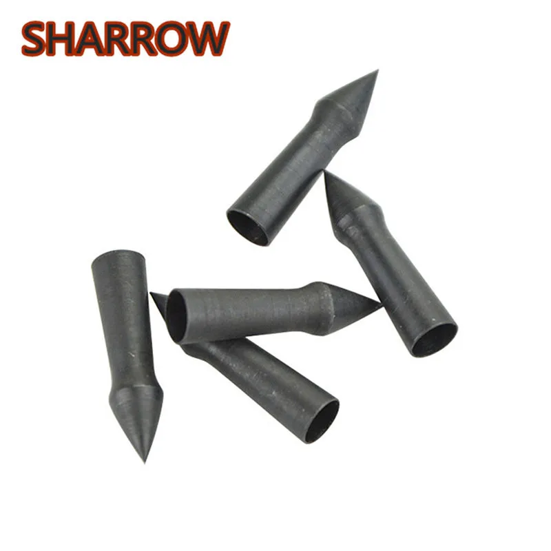 12/24Pcs 100Grain Archery Steel Arrowhead Target Points Tips Bullet Broadhead For Arrow Shooting Training Target Accessories