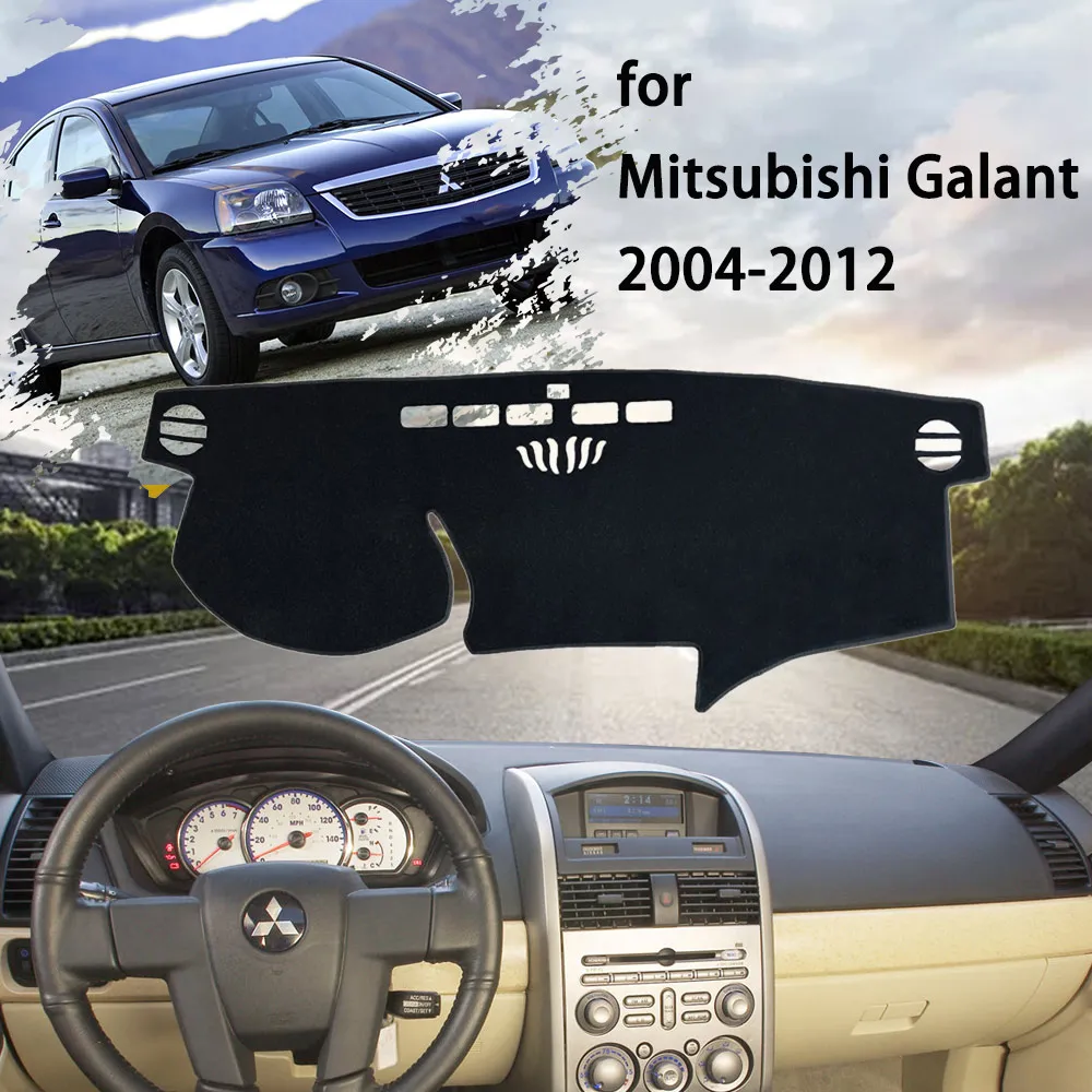 

Dashboard Cover Dashmat Nonslip Cushion Sunshade Carpet for Mitsubishi Galant 380 MK9 2004~2012 Avoid Light Mat Sunshield 2011