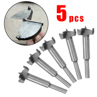 5pcs  Forstner Drill Bits Forstner Wood Drill Bit Self Centering Hole Saw Cutter Woodworking Tools Set