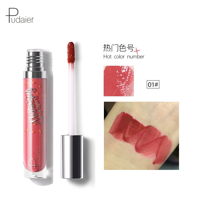 Pudaier12 – vernis à lèvres liquide hydratant, couleur pleine et Durable, imperméable, ne peut pas perdre de couleur, maquillage, rouge à lèvres, cadeau cosmétique