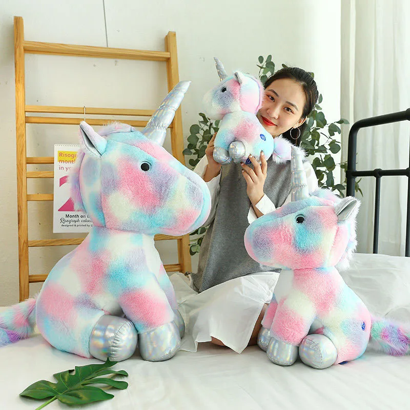 Cartoon Plush Toys Unicorns Pet Dolls Creative Cushion Long Pillow Bedroom Decorative for Baby Childrens Birthday Gifts