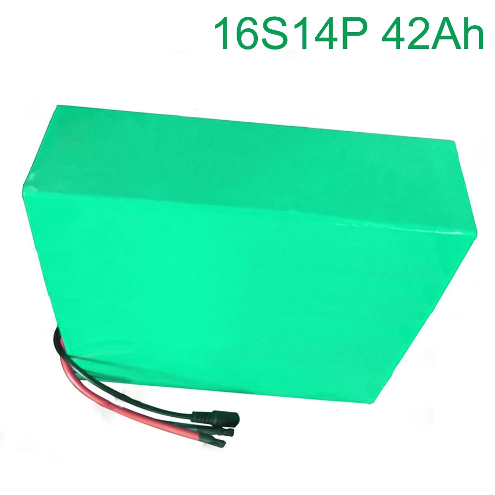 60V 42Ah 16S14P 18650 Li-ion Battery electric two Three wheeled motorcycle bicycle  ebike       310*275*70mm
