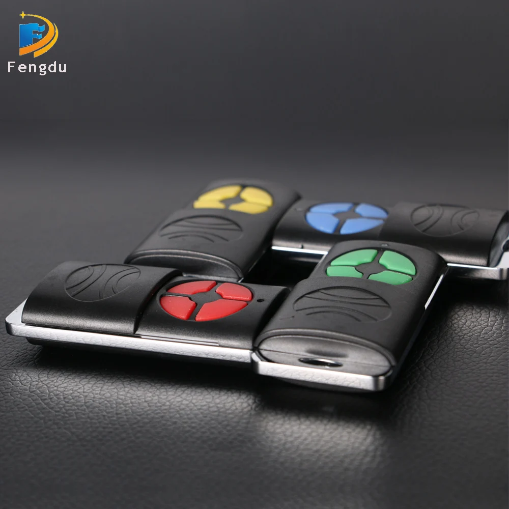 Controle remoto 2 em 1 para portão de garagem, duplicador de chave, 433mhz, código rotativo, clone de 4 chaves