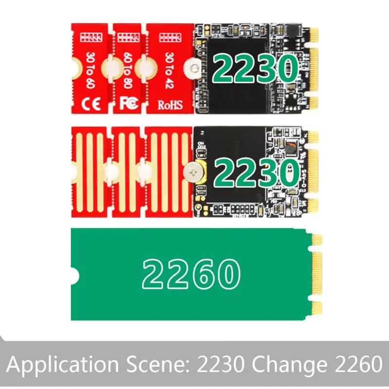 M2 M2PLUS NGFF NVME M.2 Extended Transfer 2230, 2242, 2260, 2280 Aircraft M2 CHANGE LONG SIZE NVME NGFF M.2 U.2 M3 M.3 SSD