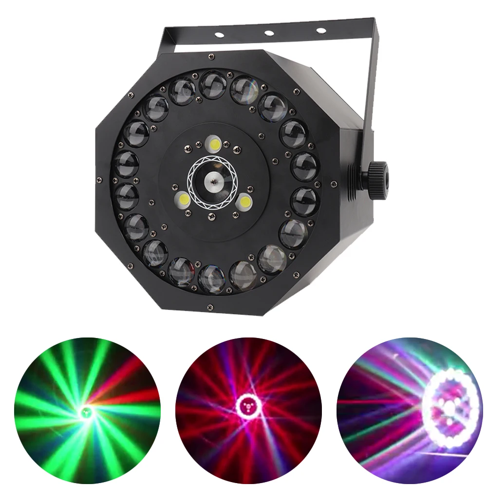 

120W Strobe Laser Beam 3IN1 Effect Light Projector Lamp For Indoor Stage Effect Lighting Show Disco Party Bar Home DJ Christmas