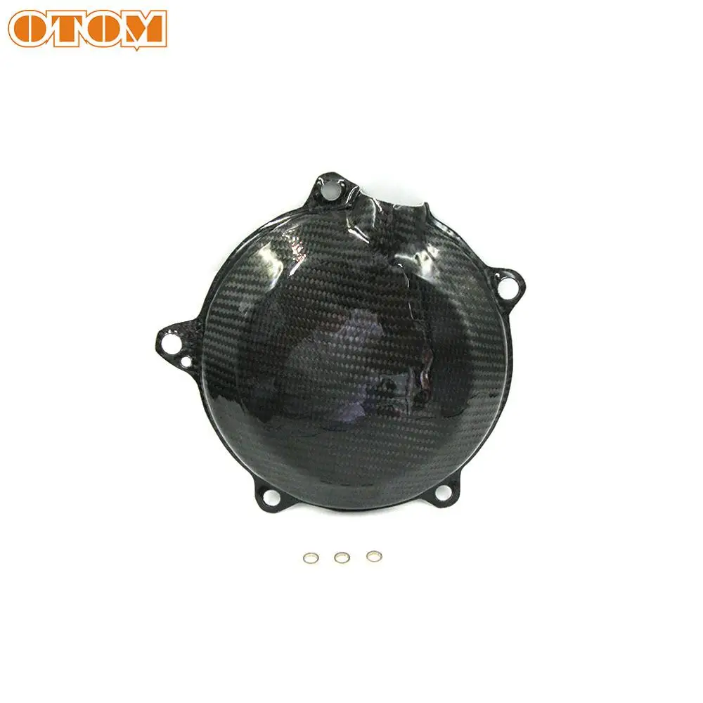 

OTOM Pit Dirt Bike Clutch Cover Guard Protector Motorcycle Carbon Fiber Clutch Case Protection For KTM 450 500 XCF SXF EXC XCW