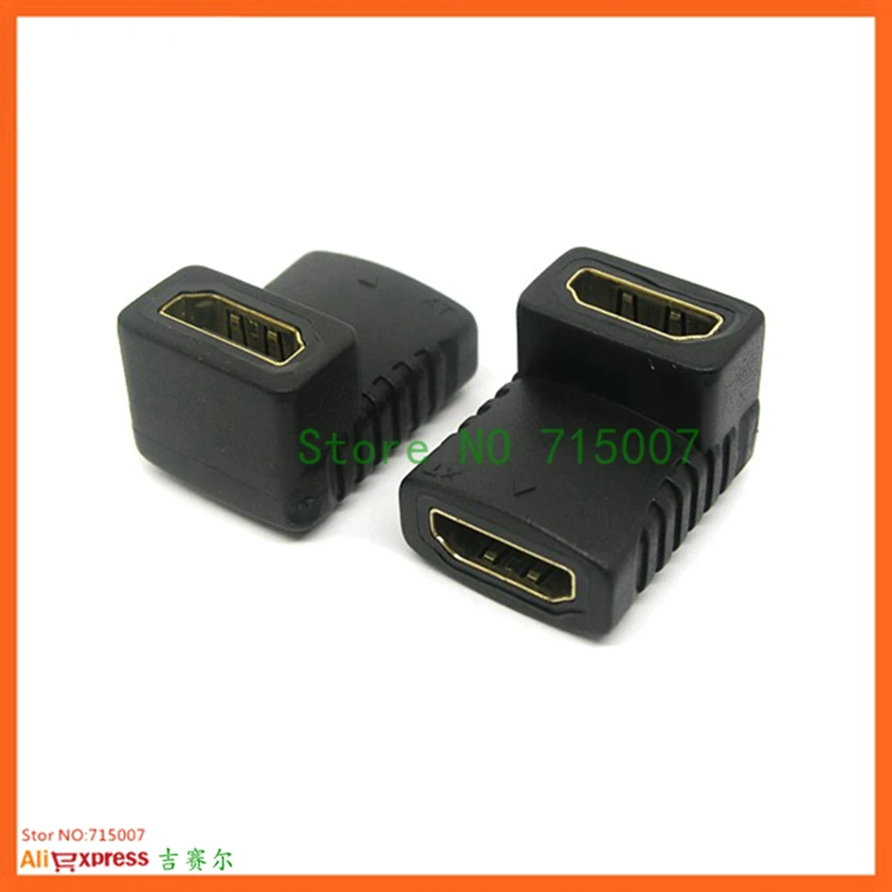 2PCS Female To Female HD-compatible Female To Female Extender Coupler Adapter Connector F/F Fit For HDTV 1pcs