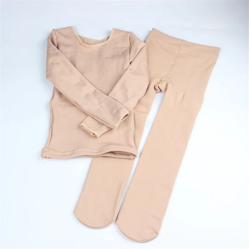 Autumn Winter Kids Thermal Underwear Set Fleece Thick Warm Dance Girls Long Johns Children Underwear 2-14 Years Kids Clothes Set