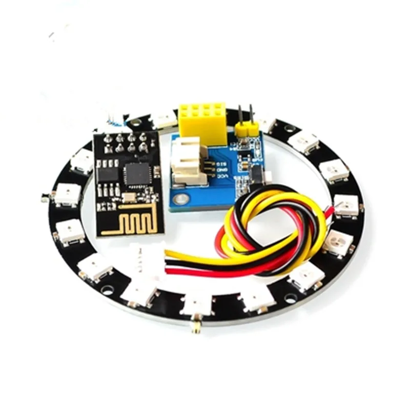 1PCS Esp8266 esp-01 ws2812 RGB esp-01s module PCBA