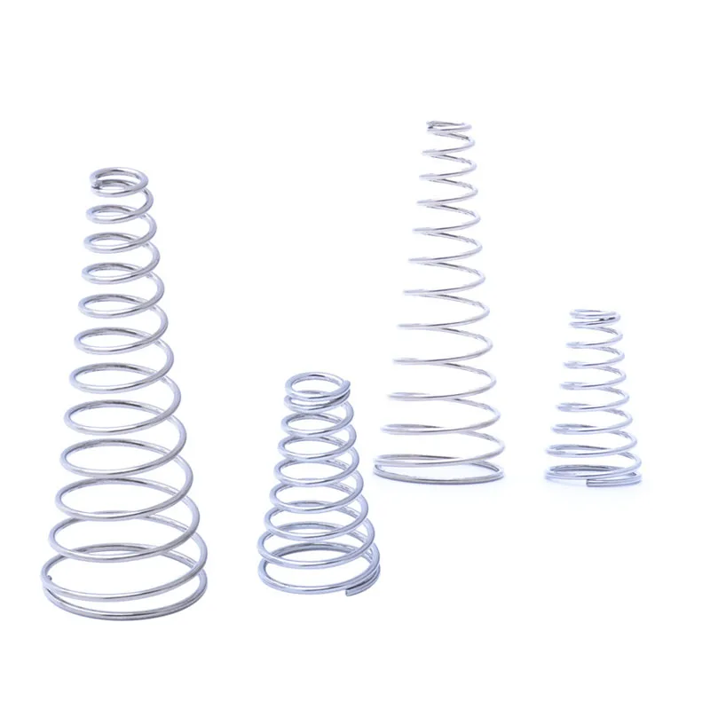 1-10Pcs Conical Cone Compression Springs Tower Spring 304 Stainless Steel Taper Pressure Spring Wire Diameter 0.8mm 0.9mm