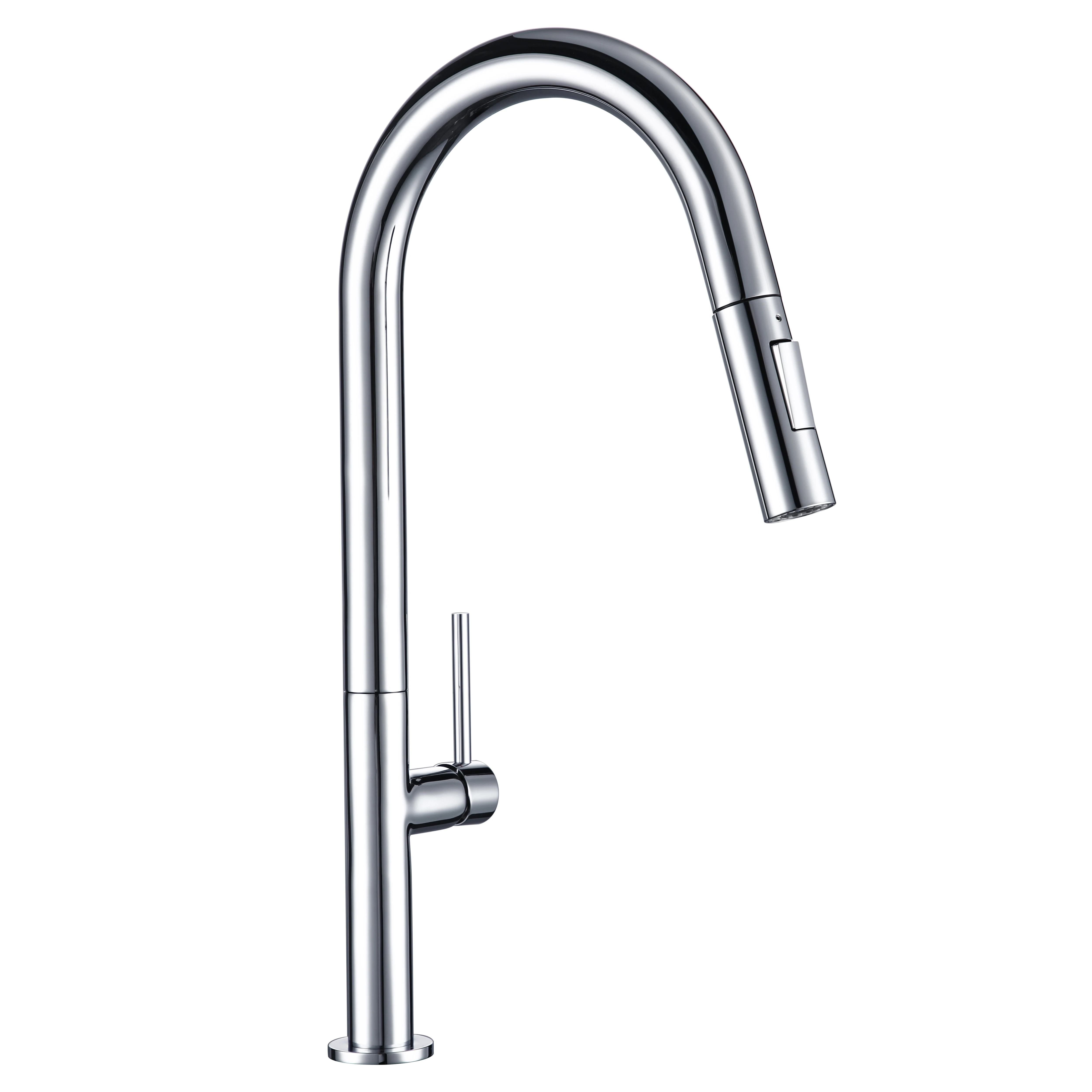 

Gunmetal Kitchen Faucet Pull Down Sprayer Single Handle Single Hole Pull out Sink Mixer Deck Mounted