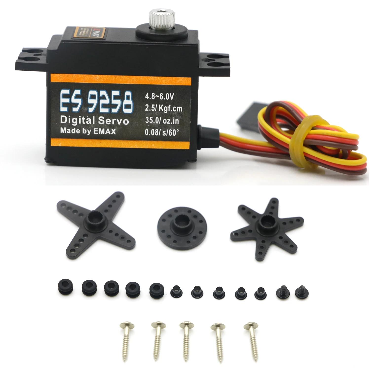 EMAX ES9258 Metal Gear Digital Servo 27g/ 2.5 kg/ 0.05 sec for rc helicopter Wholesale Dropship image 5