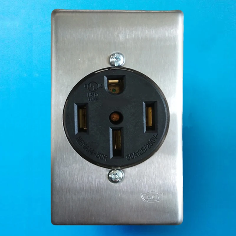 Amerikanischen standard Industrial Buchse 4 Pole 4 Loch NEMA L14-50R Power Buchse Outlet 50A/125V ~ 250V buchse UL