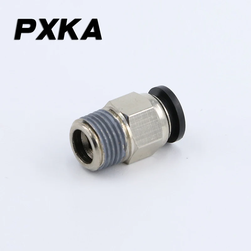 2PCS Mini connector pneumatic mini air pipe quick PL4-M3 thread straight through PC4-M5 elbow 6-M5 right angle