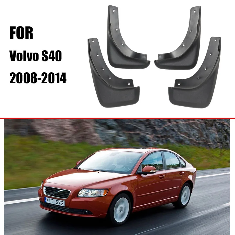 Mud flaps for Volvo s40 mudguard fenders volvo s40 Mud flap splash Guard Fender S40 mudguards car accessories Front Rear 4 PCS