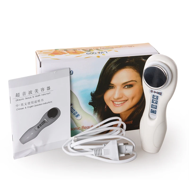 AOKO-máquina de belleza Facial de iones de ultrasonido portátil, masaje de vibración, limpieza profunda de la cara, eliminación del acné,