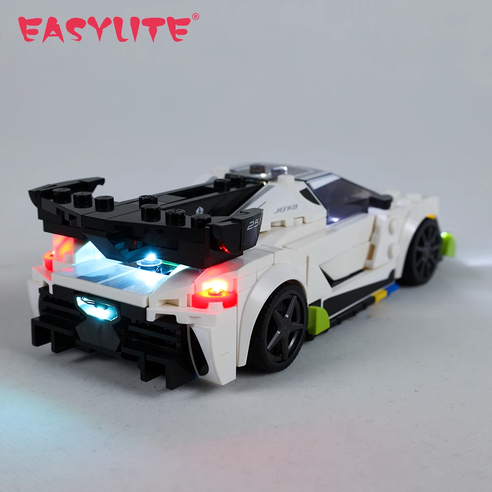 LED Light Set For 76900 Koenigsegg Jesko Speed Champions Toys Building Blocks Bricks Only Lighting Kit NOT Include The Model