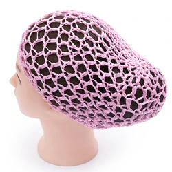 1 PCS New Arrival Women Ladies Soft Rayon Snood Hair Net Crocheted Hair Net Hot sale accessories hand-woven hair nets