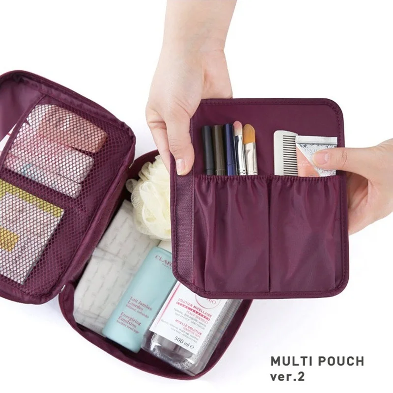 Tas Makeup Wanita Luar Ruangan Tas Kosmetik Wanita Organizer Perlengkapan Mandi Wanita Kotak Make Up Penyimpanan Wanita Tahan Air