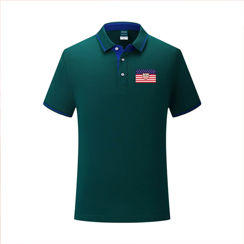 10 colors Casual Summer Short-sleeved Solid Color Cotton POLO Shirt Personal Group Uniform Custom Printed Design Photo LOGO