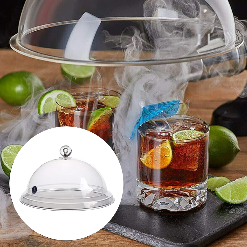 Transparent Cloche Lid Dome Cover for Smoke Infusion Bowls Meat Grill