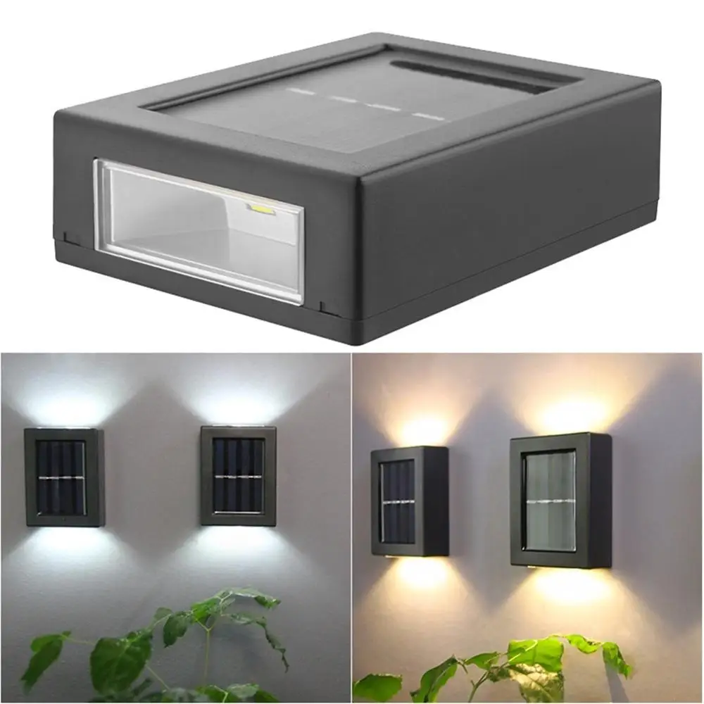 

LED Solar Lamp Outdoor Solar Wall Light Up Down Path Stairs Garden Decorative Street Lights