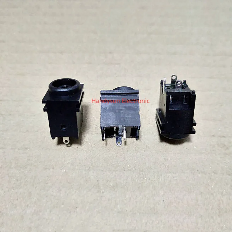 DC-037 DC Power Socket 3Pin Vertical Straight Female Copper Pin Computer Power Display Interface Board Socket Connector Adapter