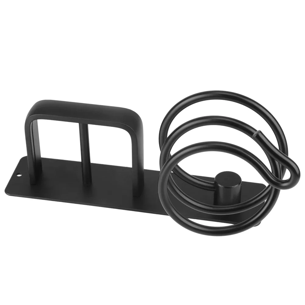 Hair Dryer Holder Space Aluminum  Hair Straightener Storage Rack Wall Mounted Bathroom Shelf Storage Accessories