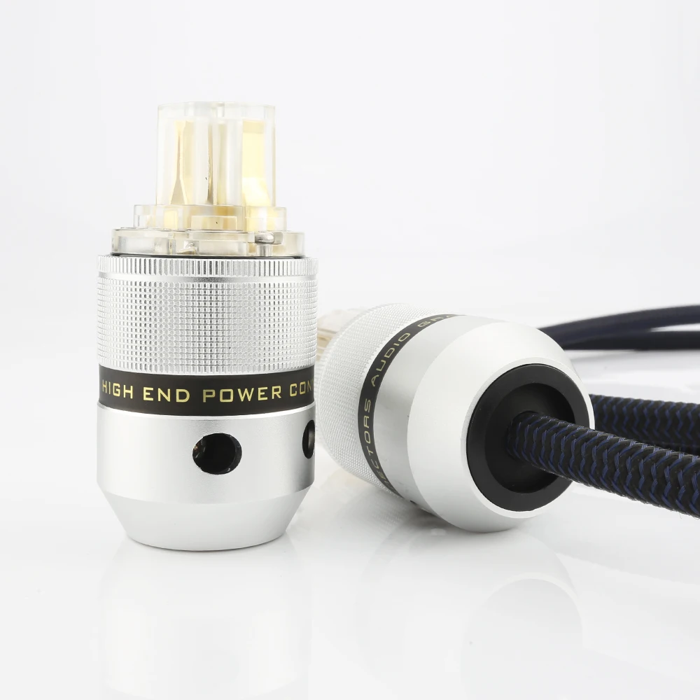 Одна пара, высококачественный Позолоченный разъем питания Schuko + гнездовой разъем IEC