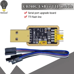 CH340 Mini serial port module of PL2303 , CH340E RS232 to TTL module upgrade USB to serial port in nine Brush small plates